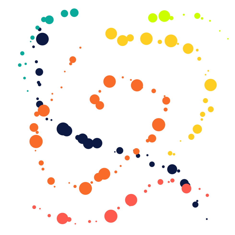 Colorful paint splatter png