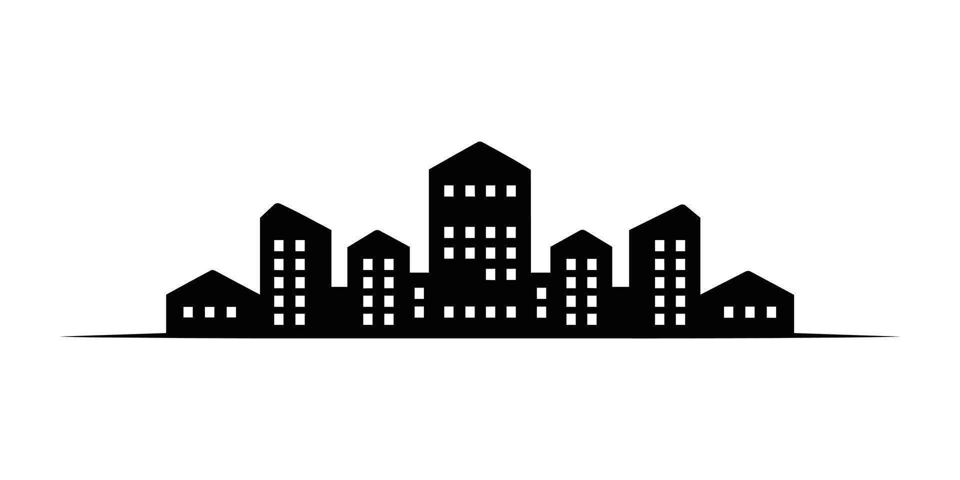 City silhouette illustration vector