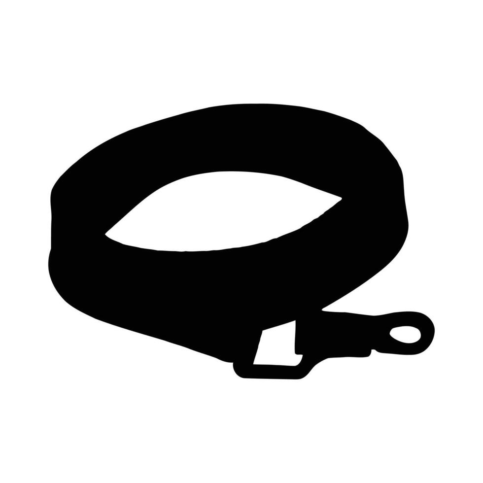 Black strap buckle belt fashion accessory clothing apparel style design element graphic silhouette outline shape vector