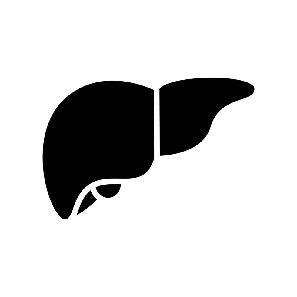 Liver icon in trendy flat style isolated on white background. Symbol for your web site design, logo, app, UI. vector