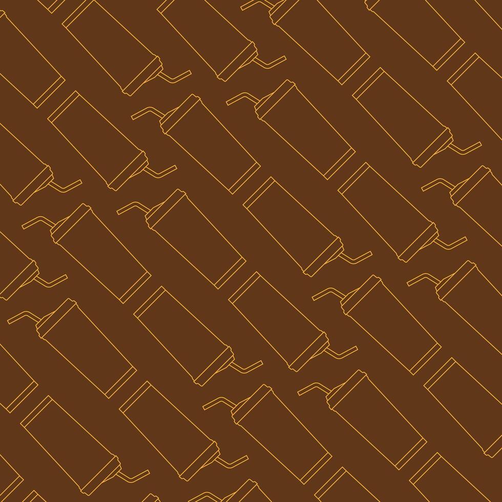 square coffee cup icon background image vector
