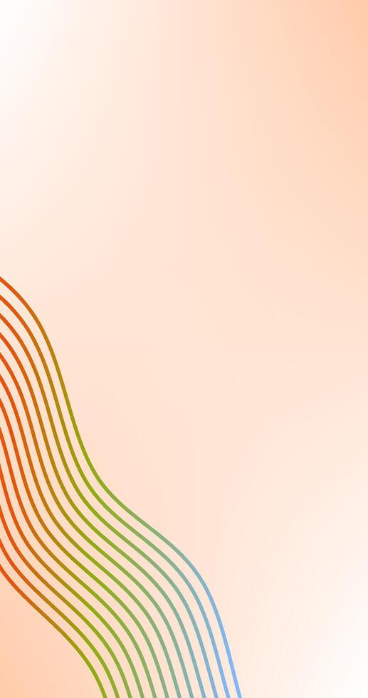 abstract background with Pride wavy lines in Gradient color vertical design vector