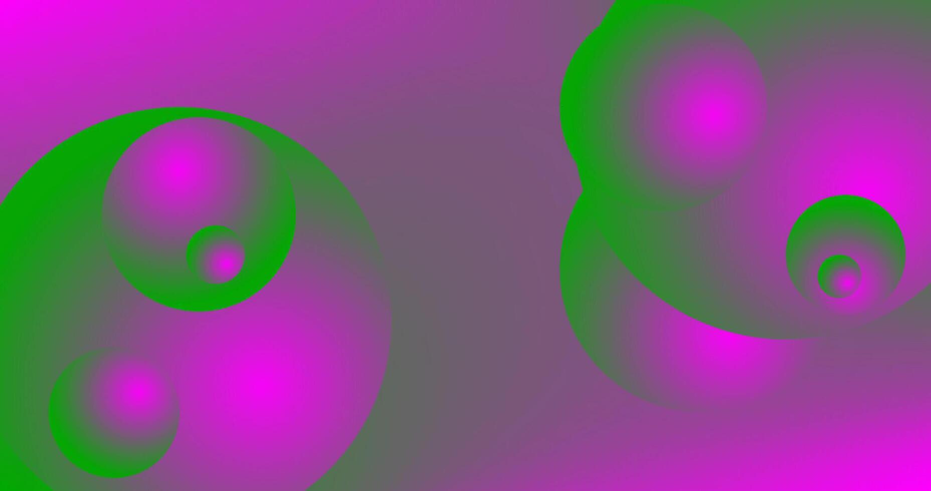 Abstract background with purple and green sphere illustration Gradient design vector