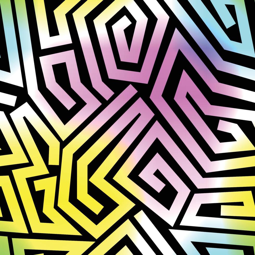 Abstract colorful Lines Pattern Fashion Ornament Stripe seamless pattern background vector