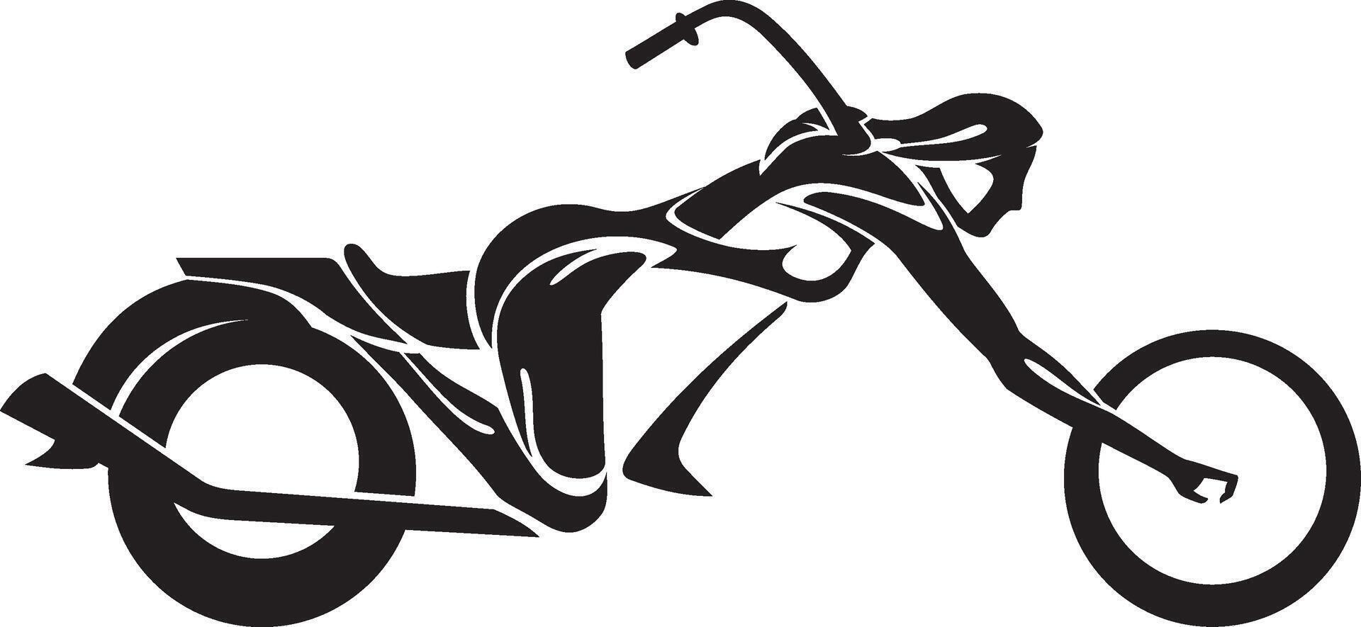 Abstract Chopper Motorcycle vector