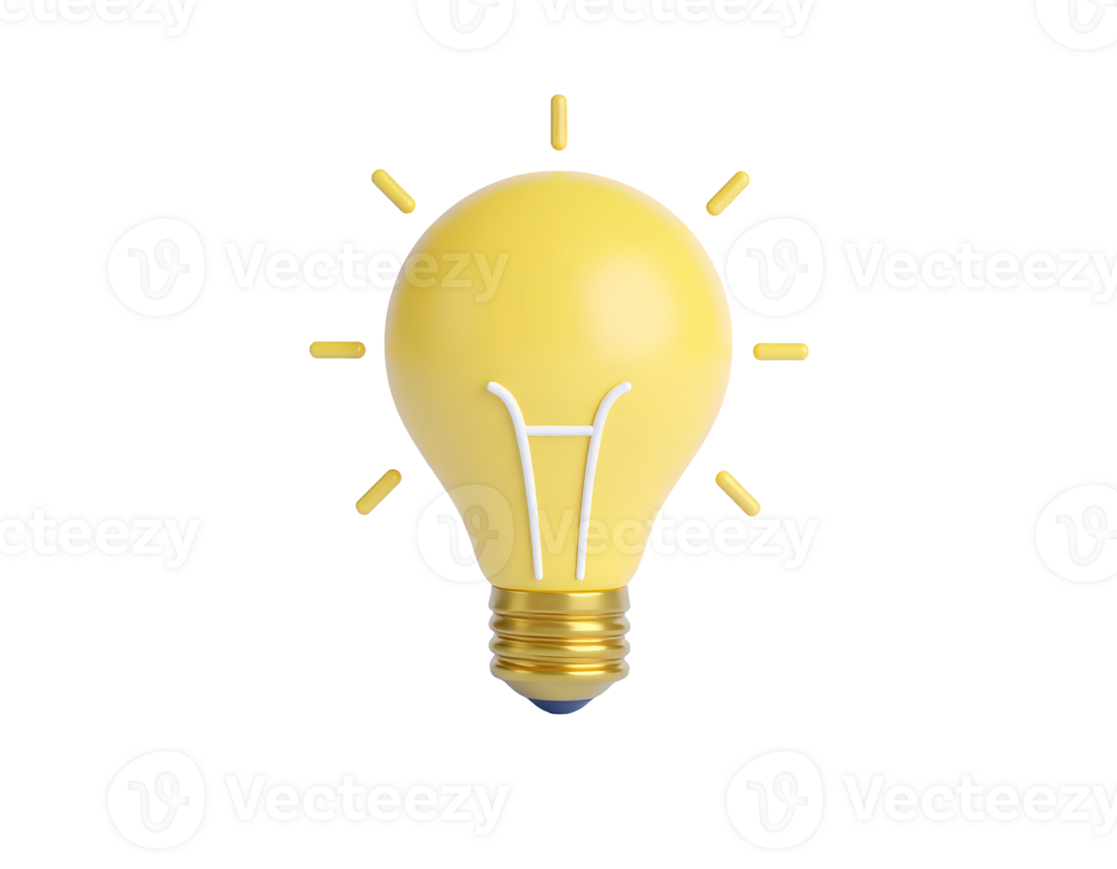 Light Bulb Idea Concept on Black Background png
