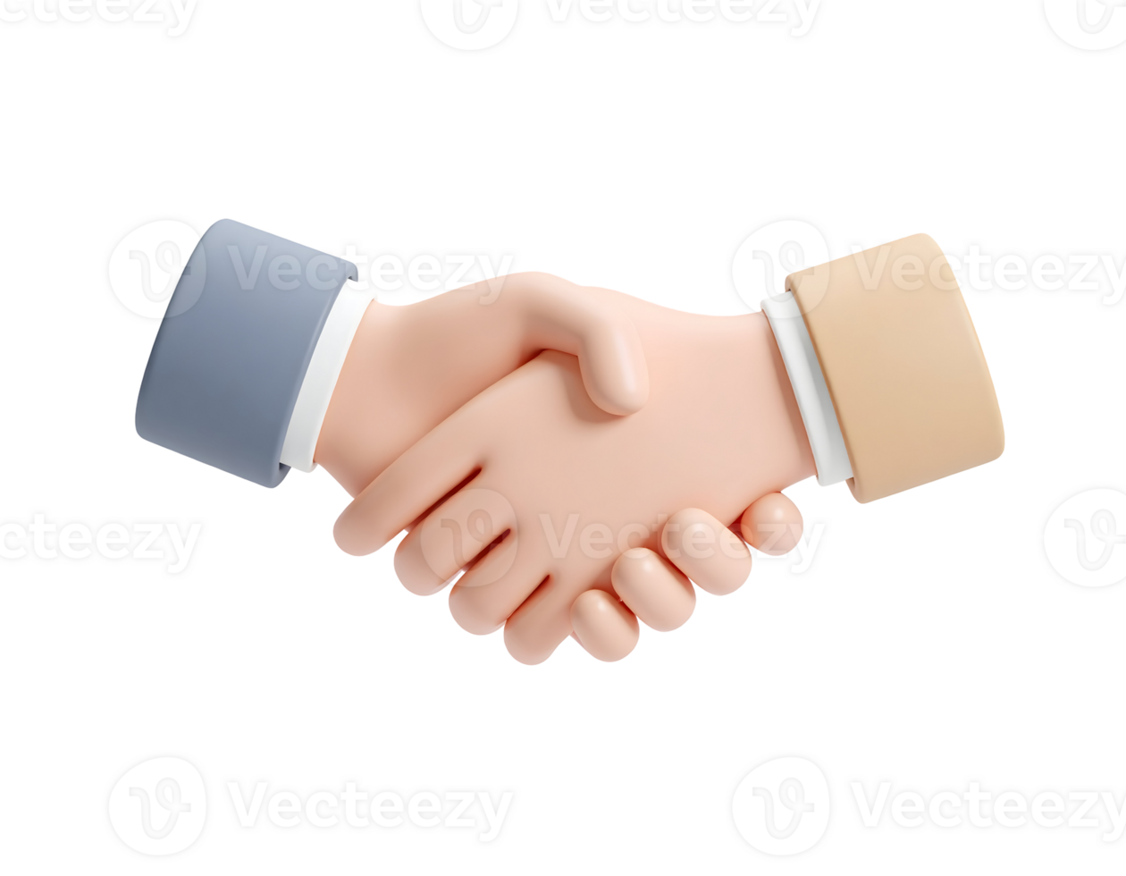 Business Handshake Cartoon Illustration png
