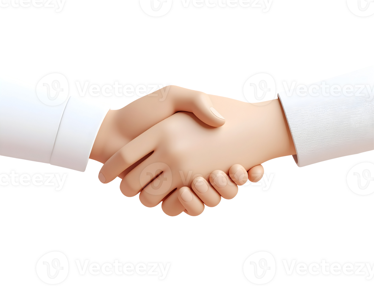 Business Handshake Illustration on Black Background png