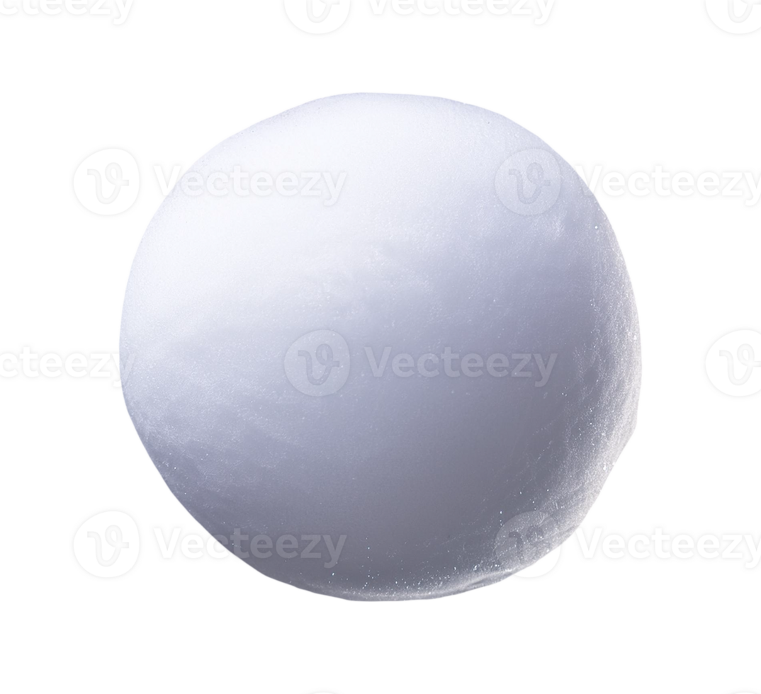 Mid-Air Snowball with Snowflakes Around png
