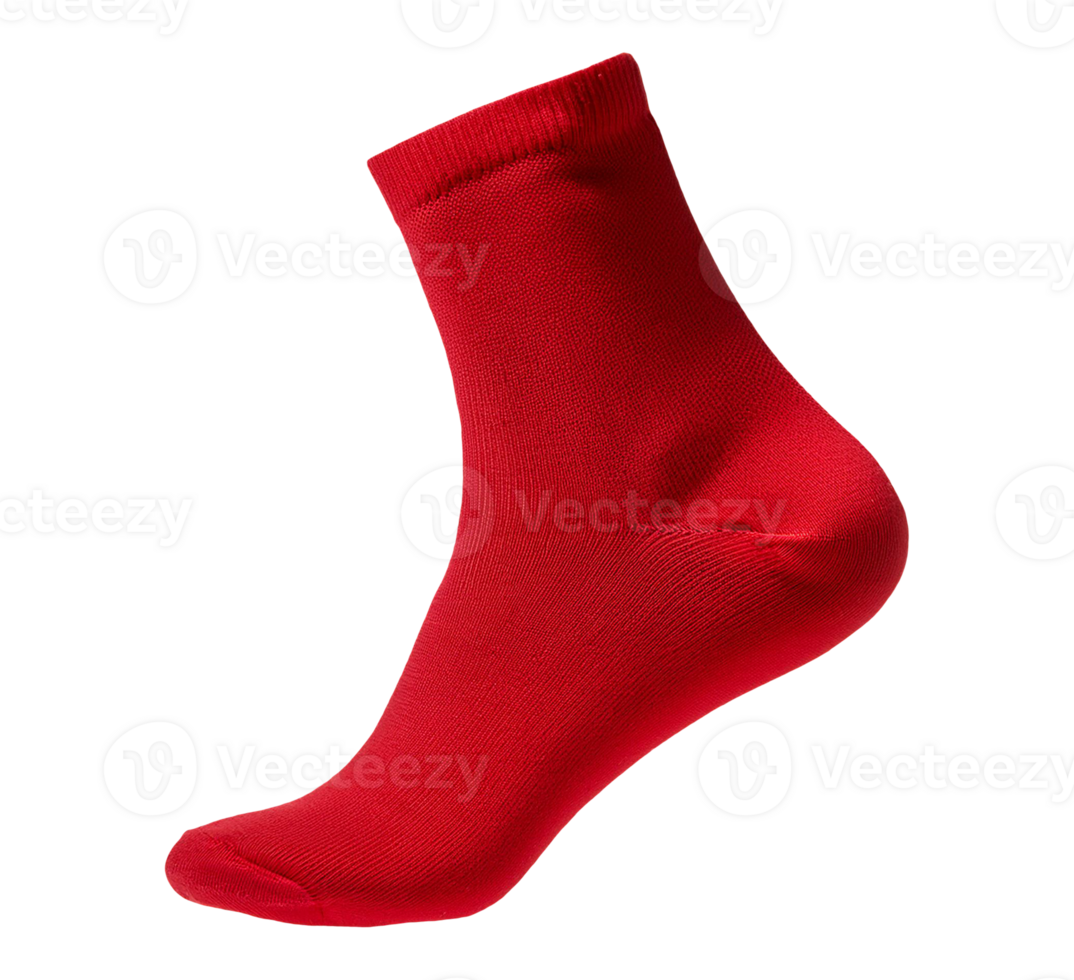 Isolated a red socks on a transparent background png
