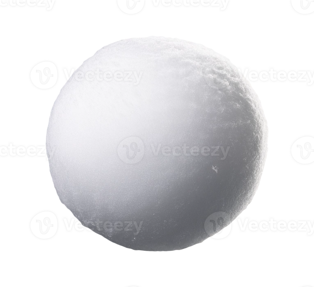 Round Packed Snowball Isolated png