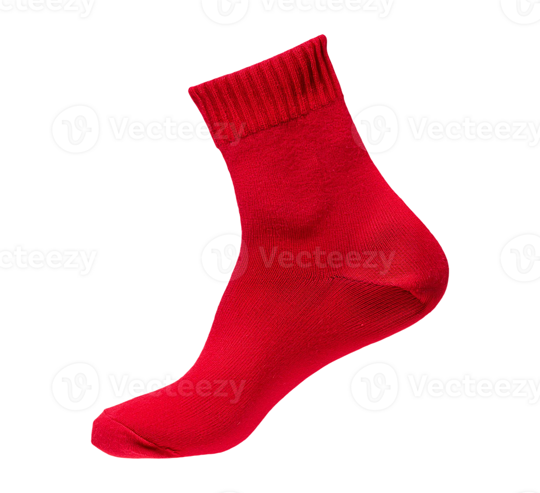 A pair of red socks isolated png