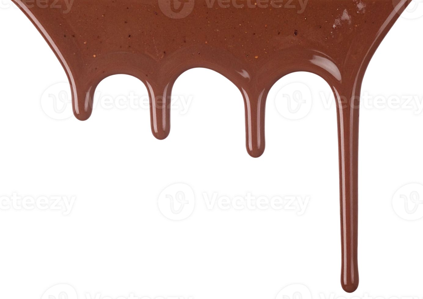 Isolated tasty chocolate melting on transparent background png