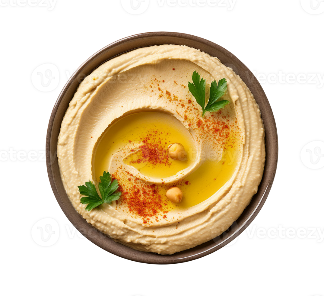Creamy Chickpea Hummus Isolated png