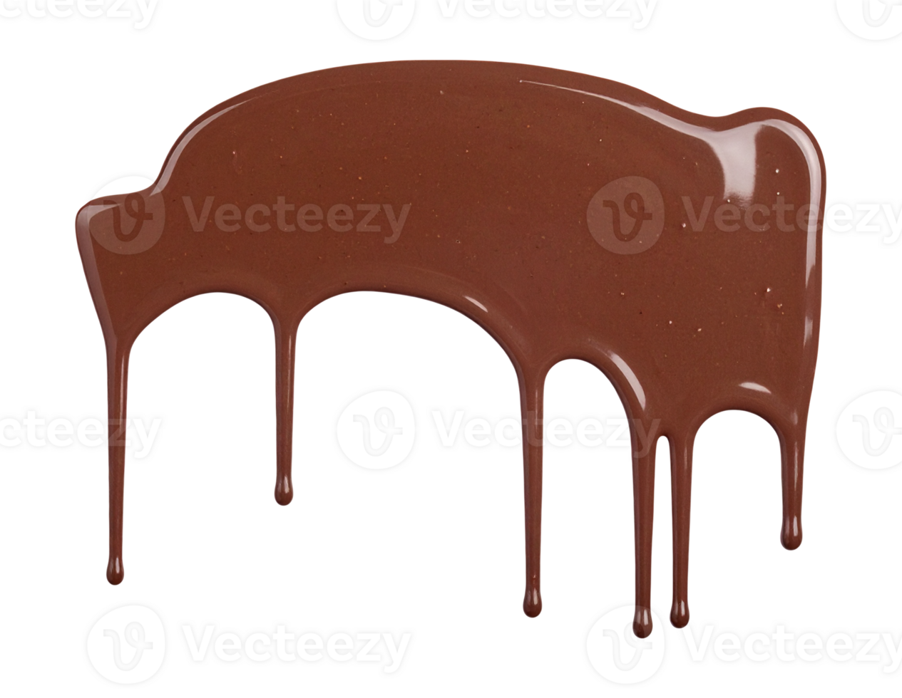 a chocolate liquid dripping on a transparent background png