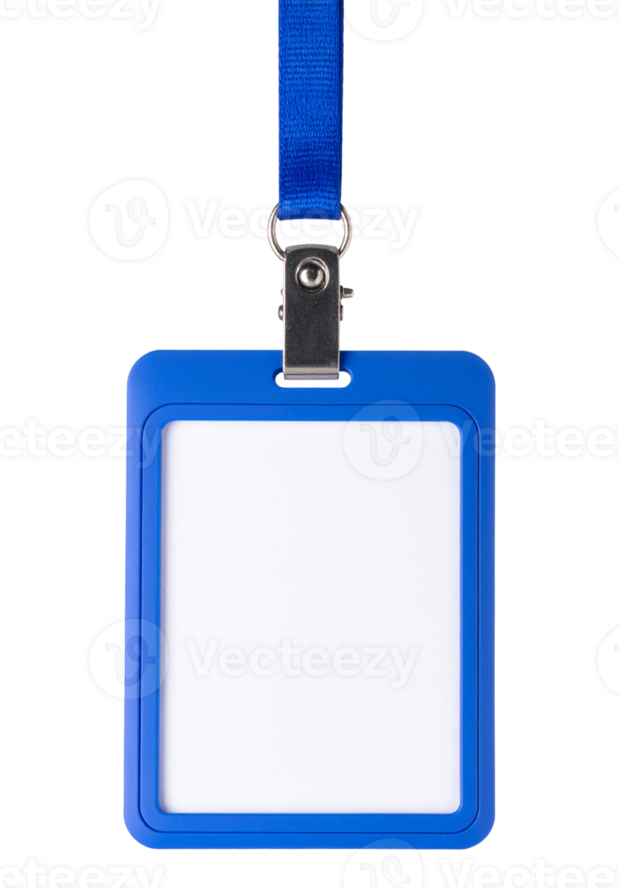 Name Badge Holder with Clip on Transparent Background png