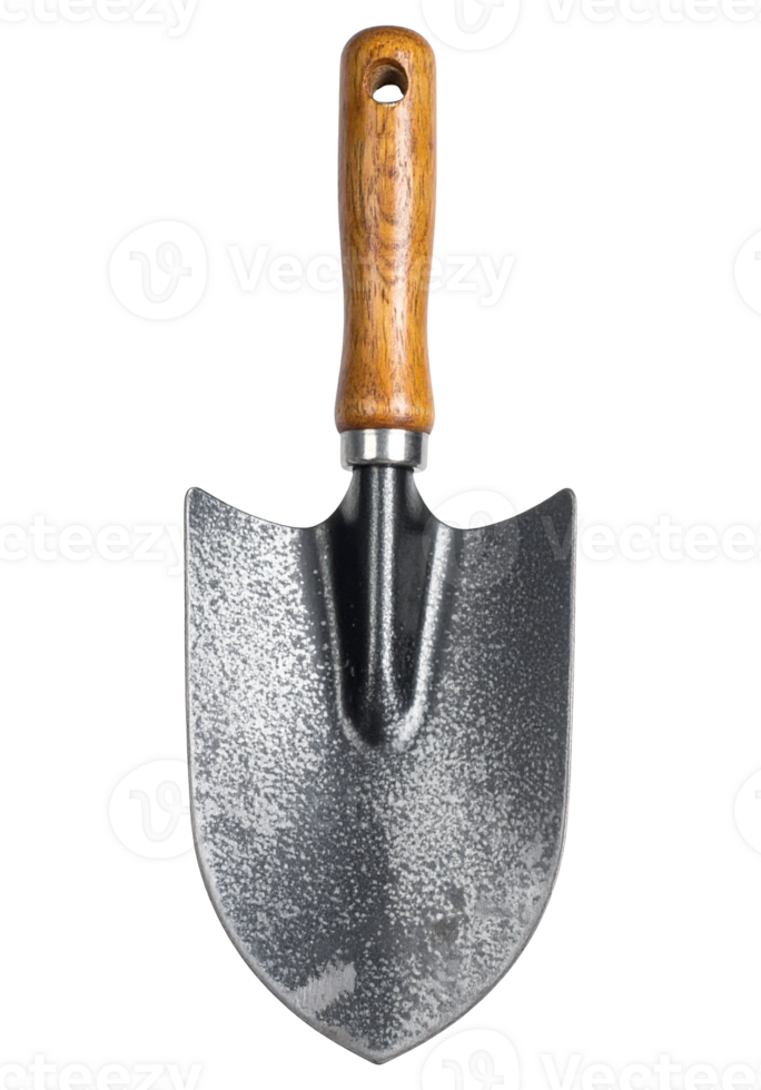 Metal Gardening Trowel on Transparent Background png
