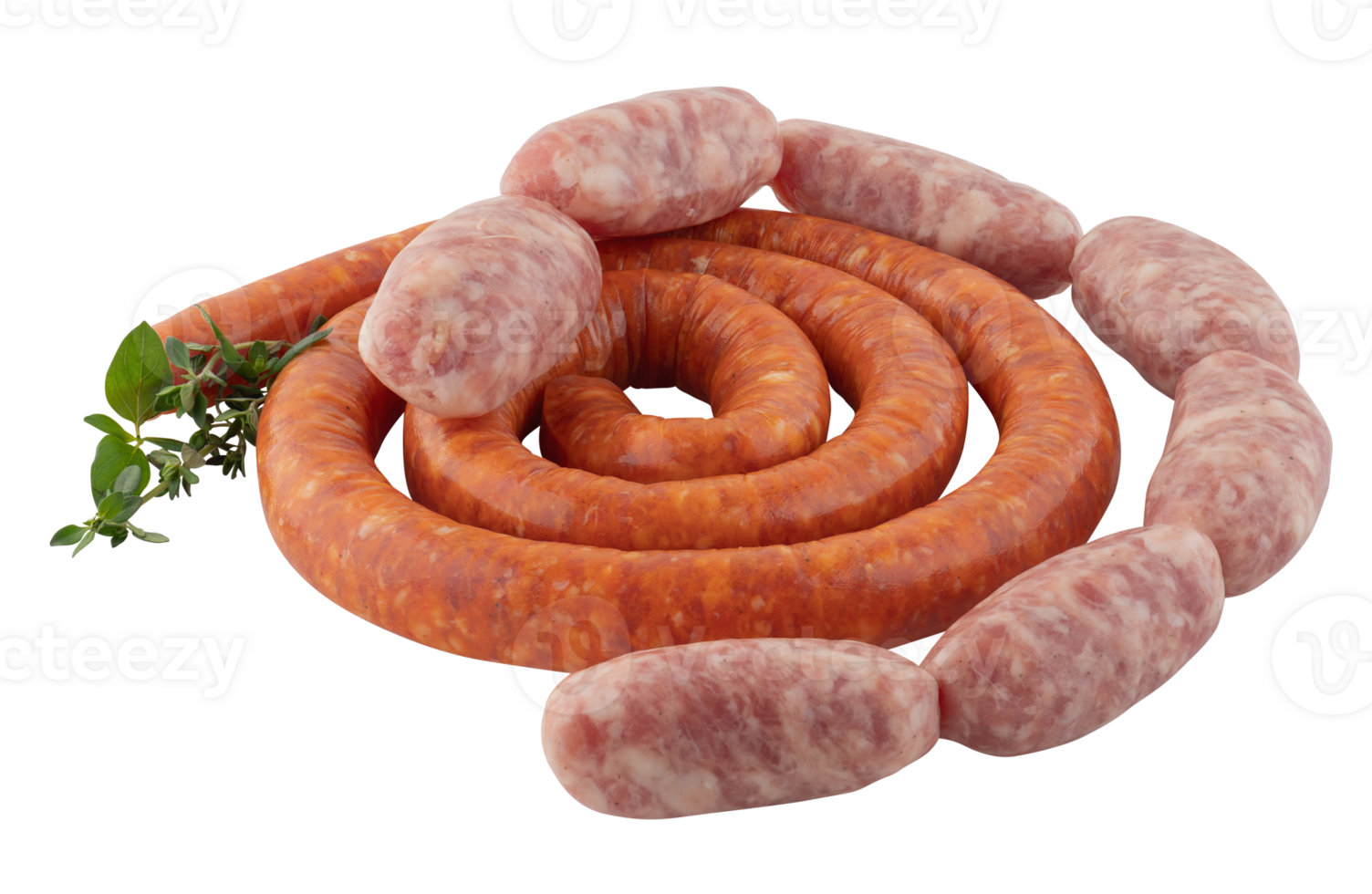 circle sausage rolls cut out isolated transparent background png