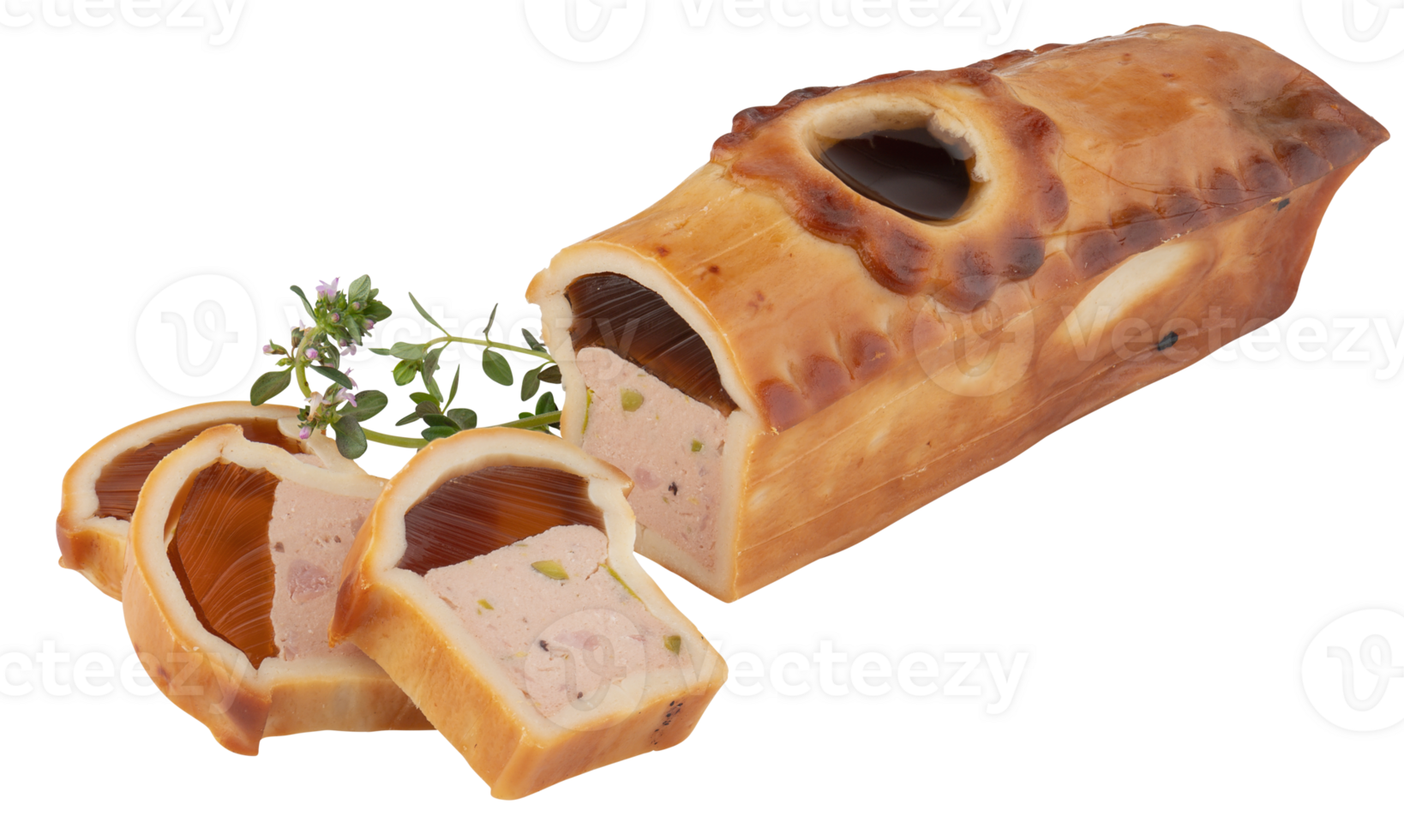 Bread Custard cut out isolated transparent background png