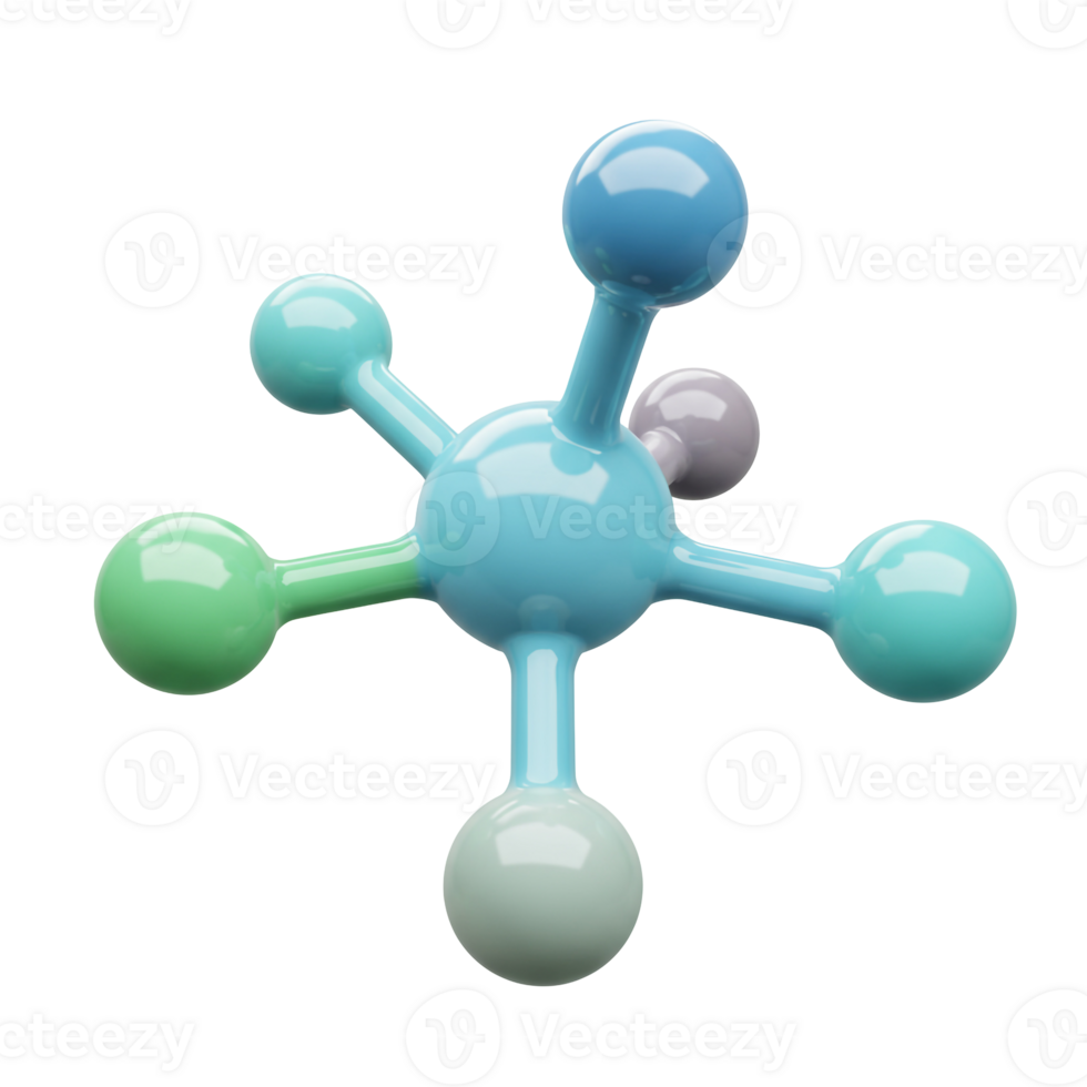 Futuristic 3D Render with Glossy Central and Peripheral Spheres png
