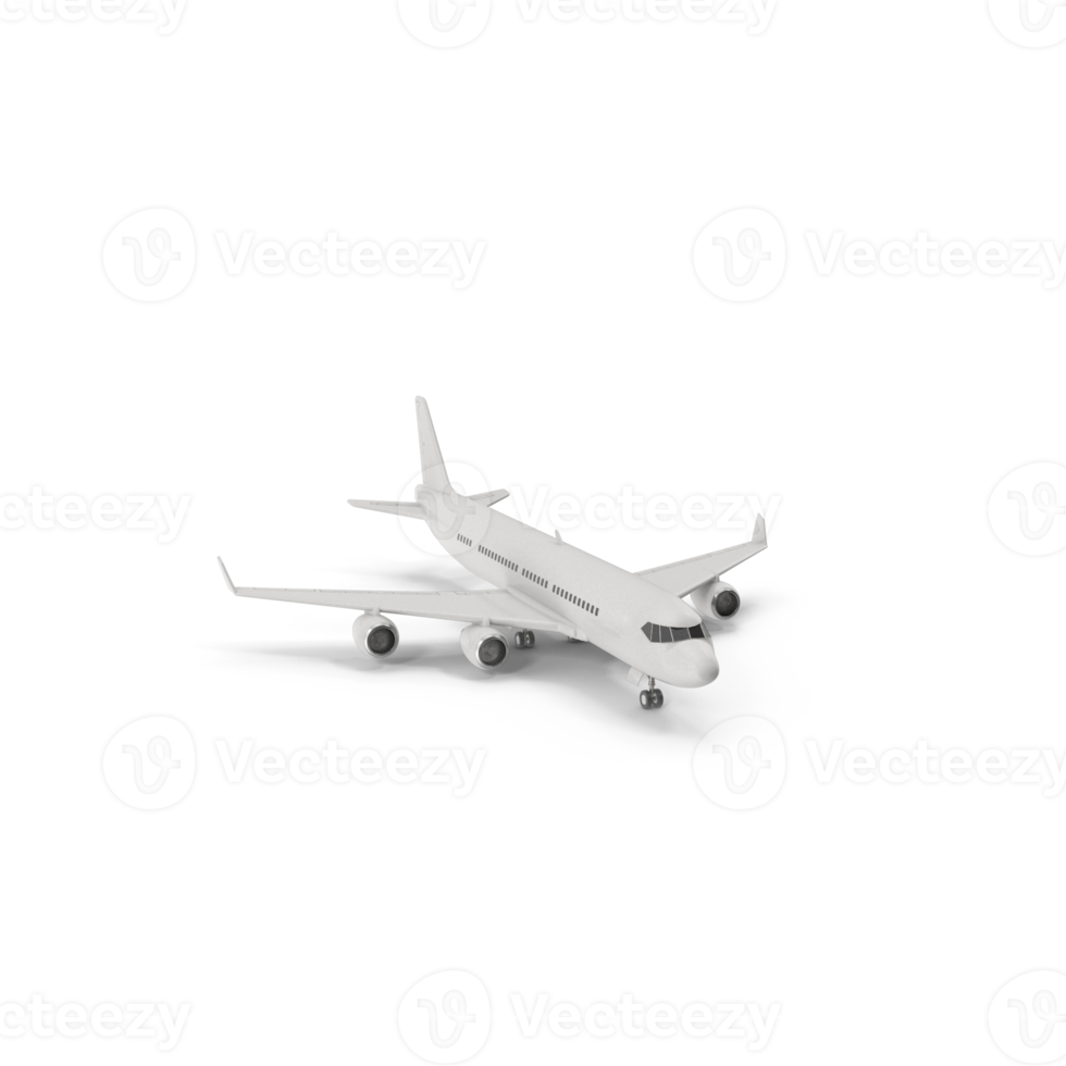 Side view of passenger airplane flying in sky png
