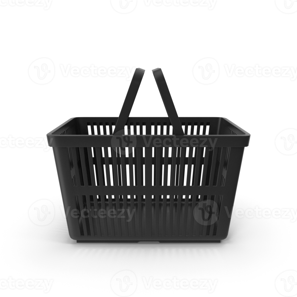 Black Shopping Basket, Retail and Grocery Icon transparent background png