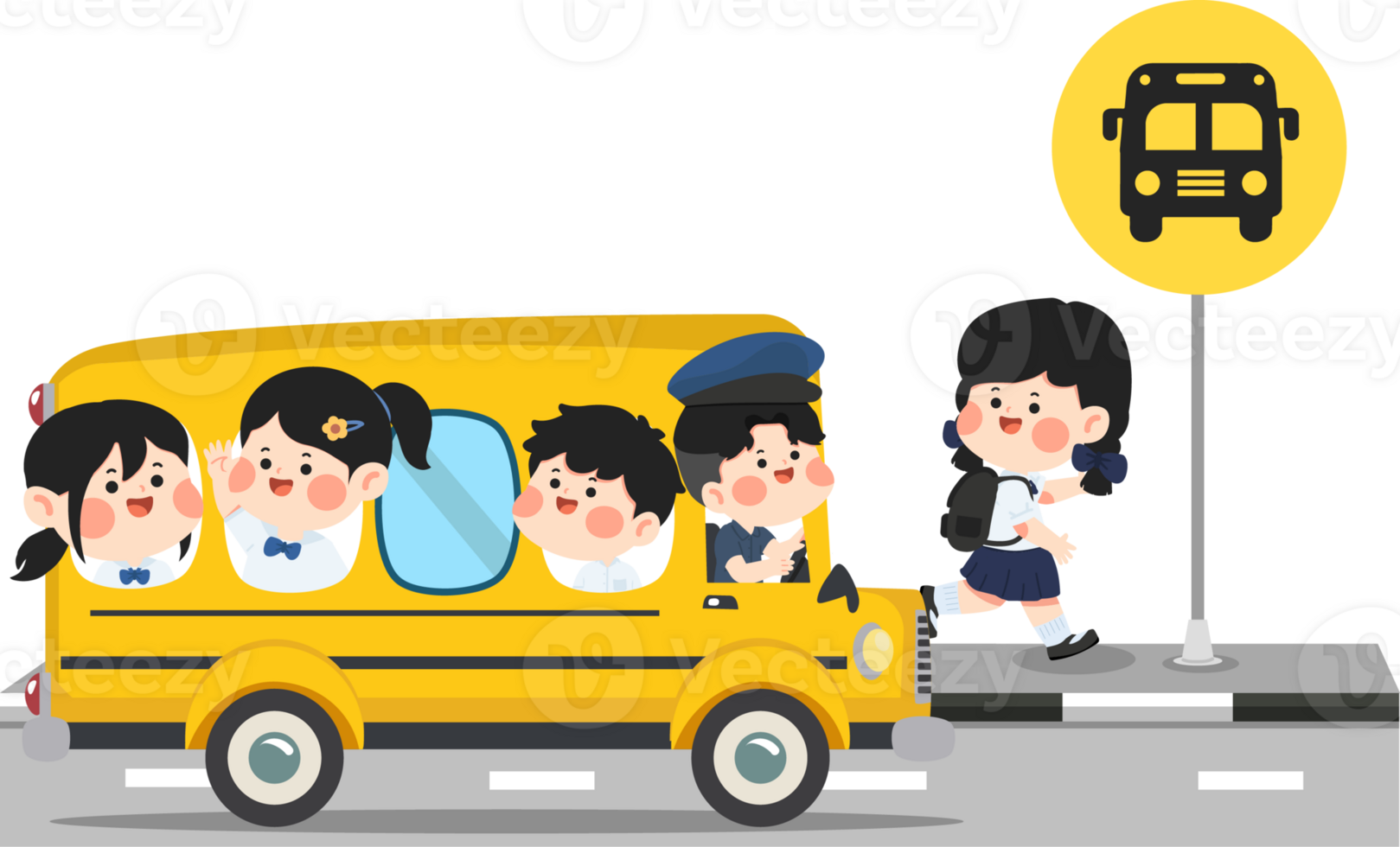 School bus clipart student png