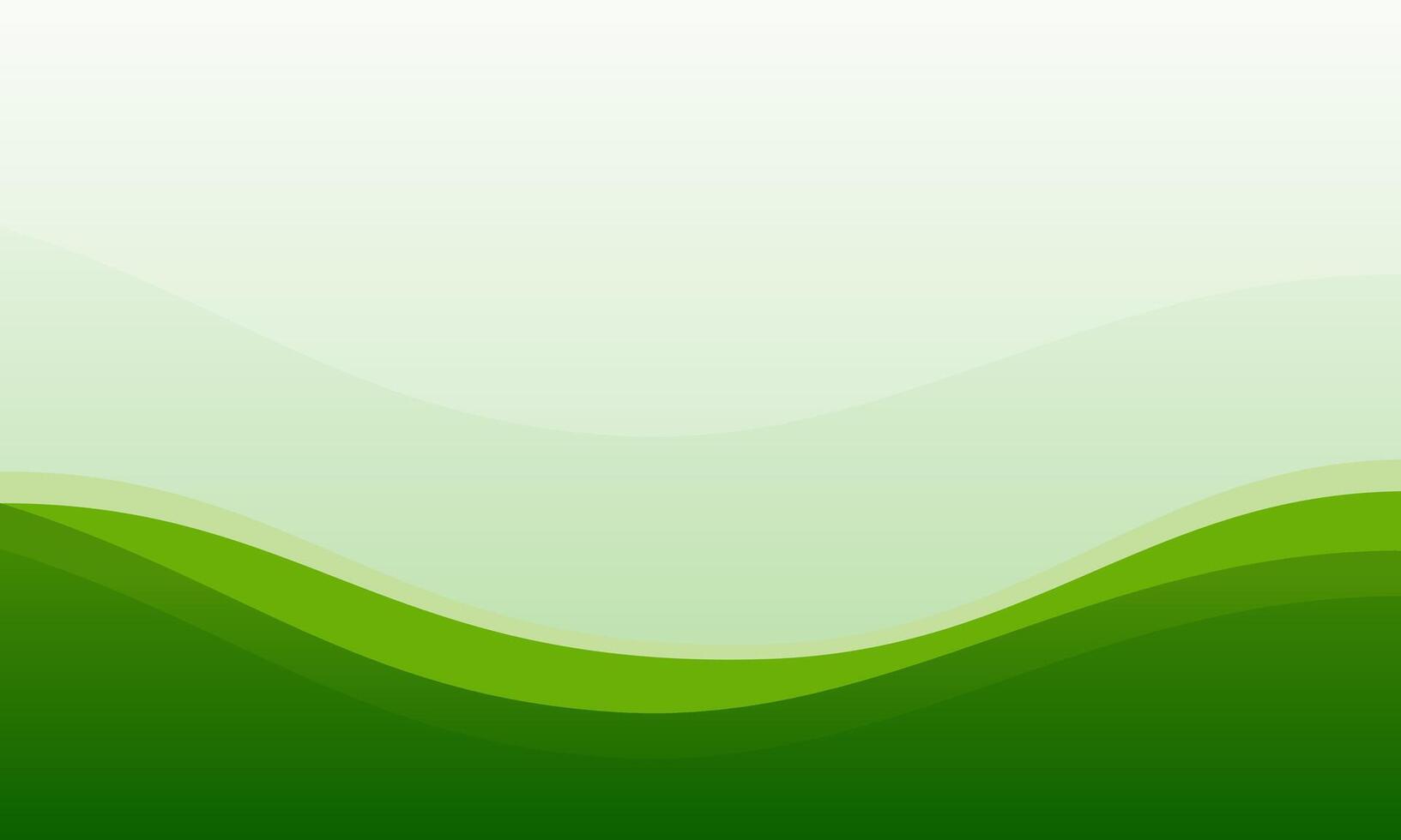 Smooth Flowing Gradient Backdrop in Shades of Green for Organic Themes vector