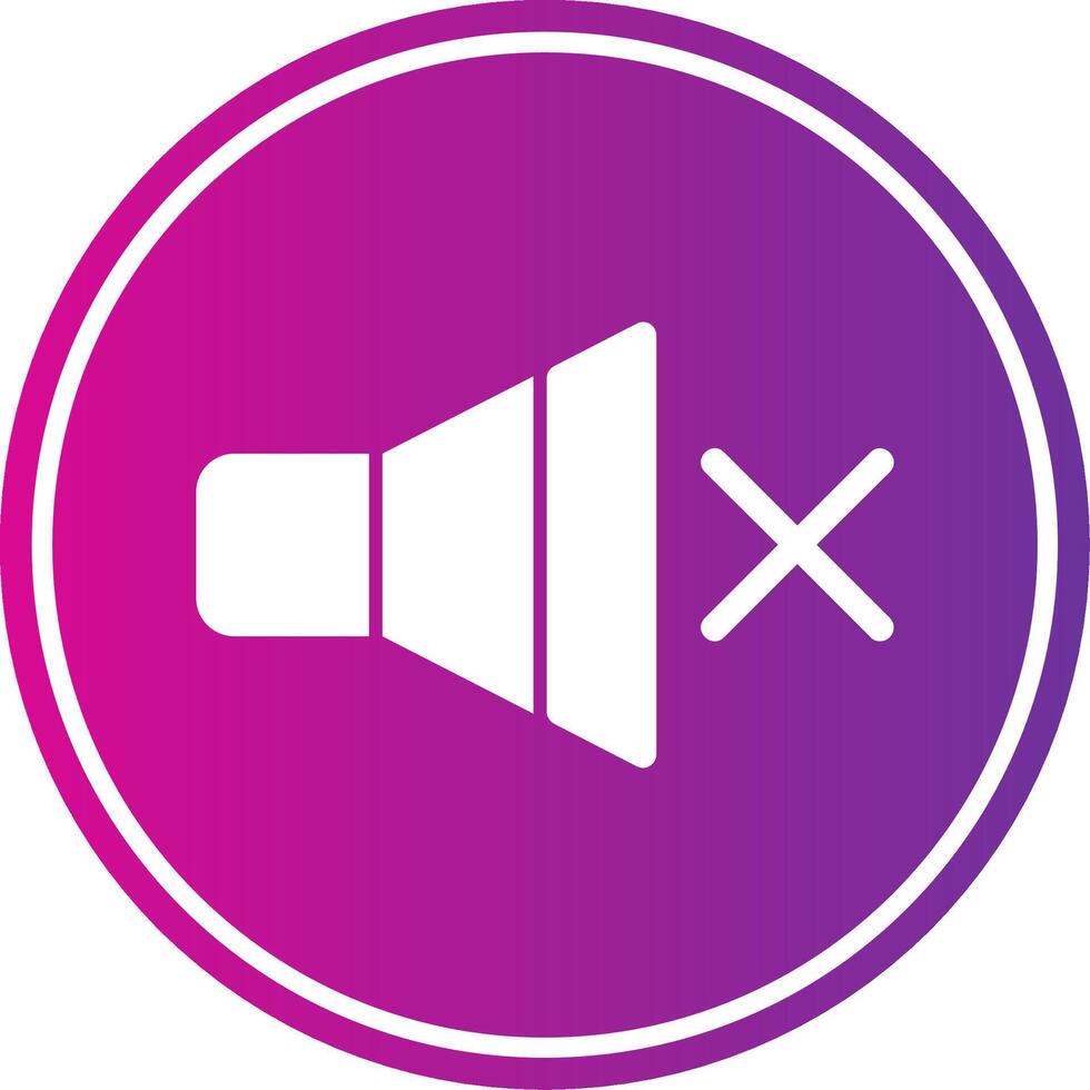 Mute Gradient Circle vector