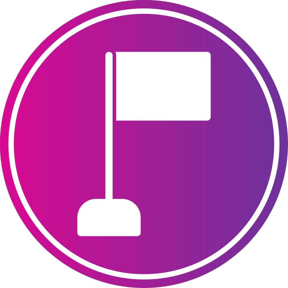 Flag Glyph Design Icon vector