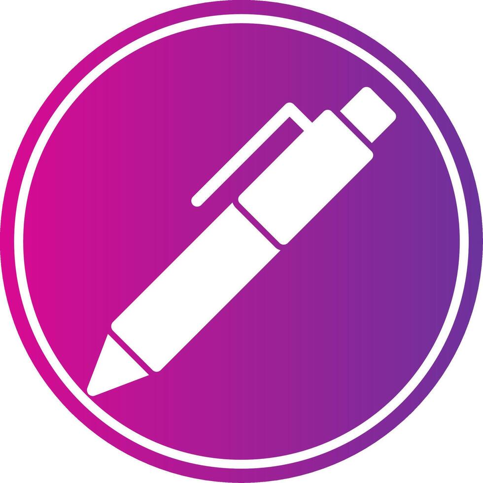 Pen Circle Gradient vector