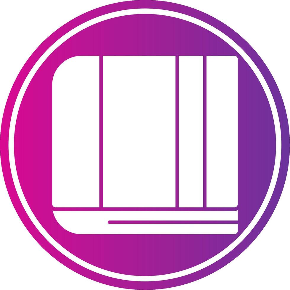 Books Glyph Gradient Circle vector