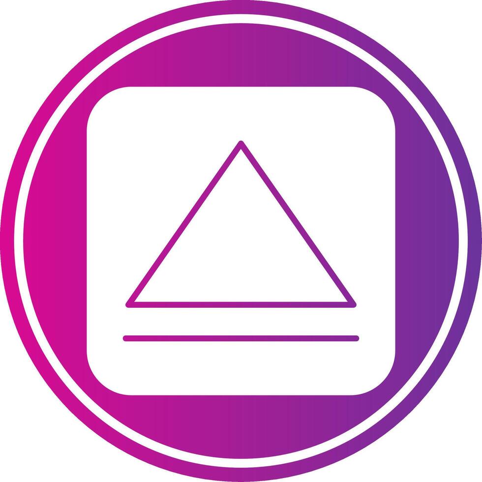 Eject Gradient Circle vector