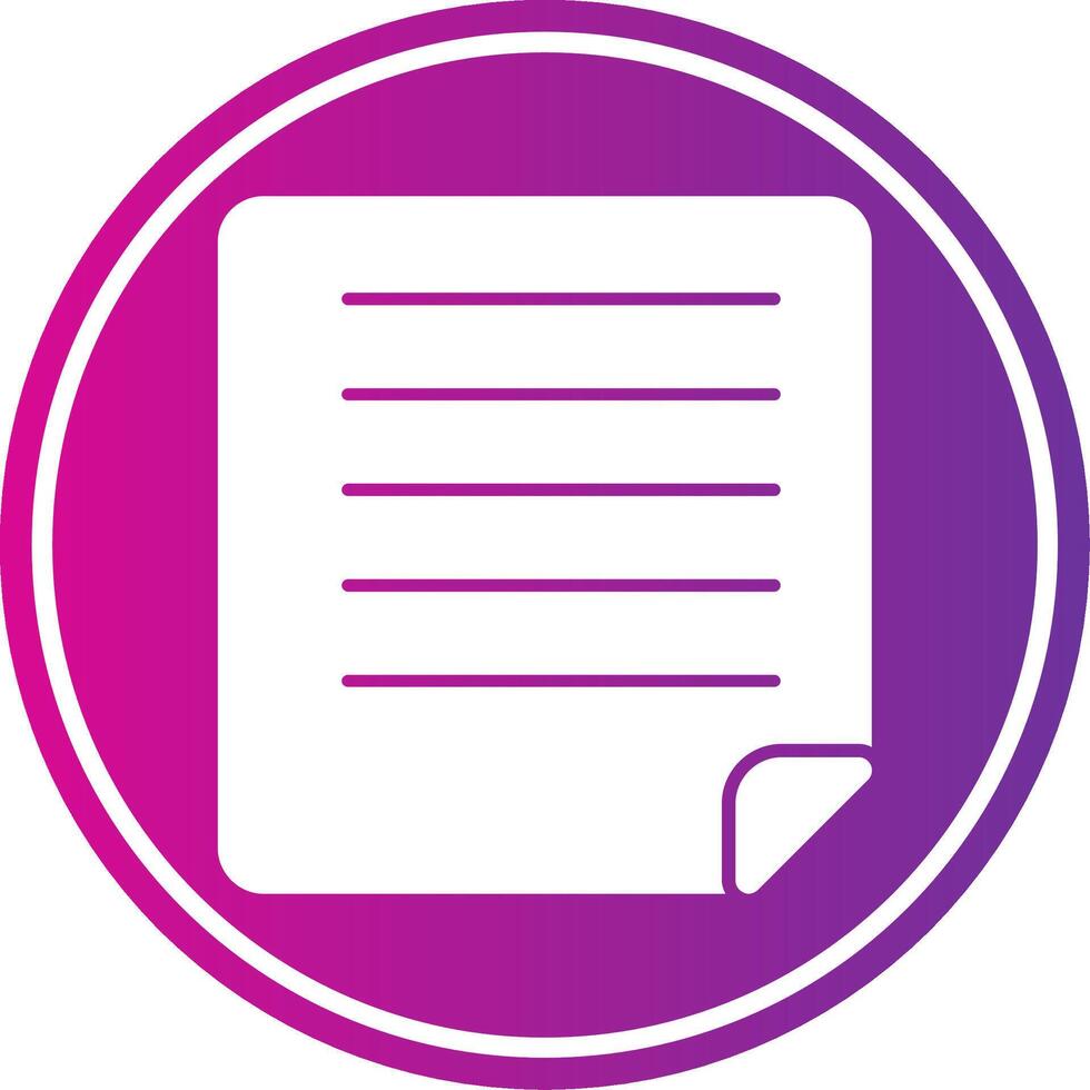 Document Circle Gradient vector