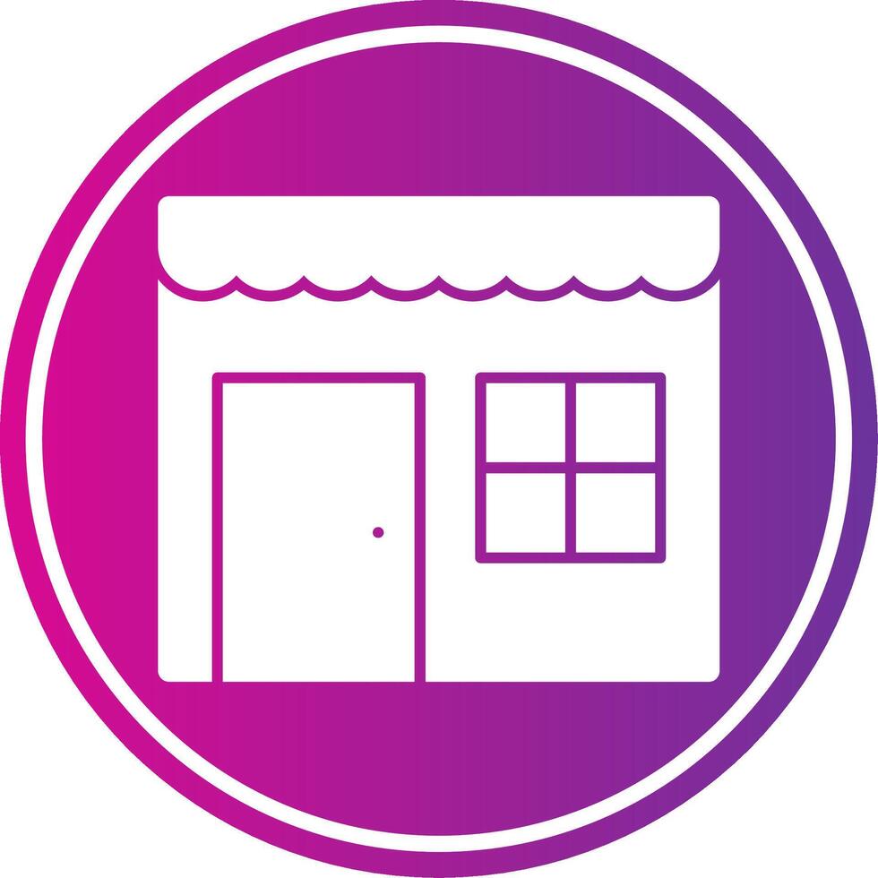 Shop Glyph Circle vector