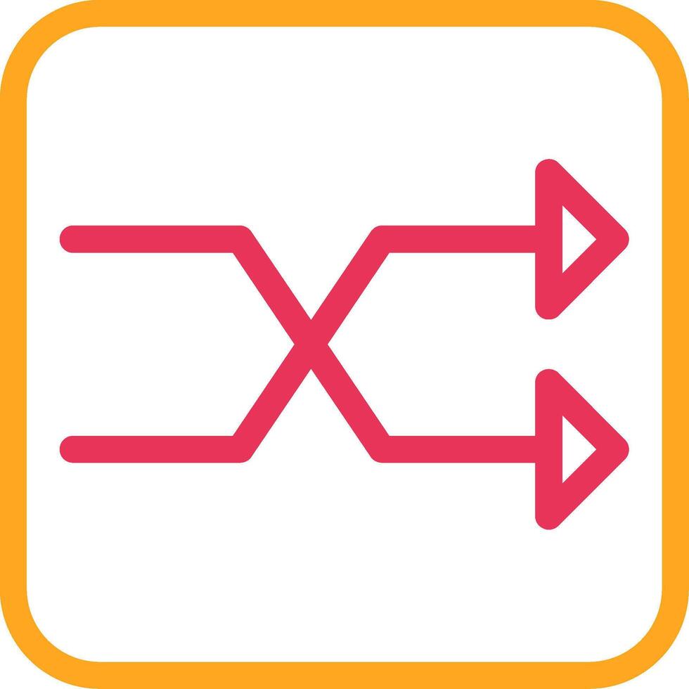 Shuffle Icon Design vector