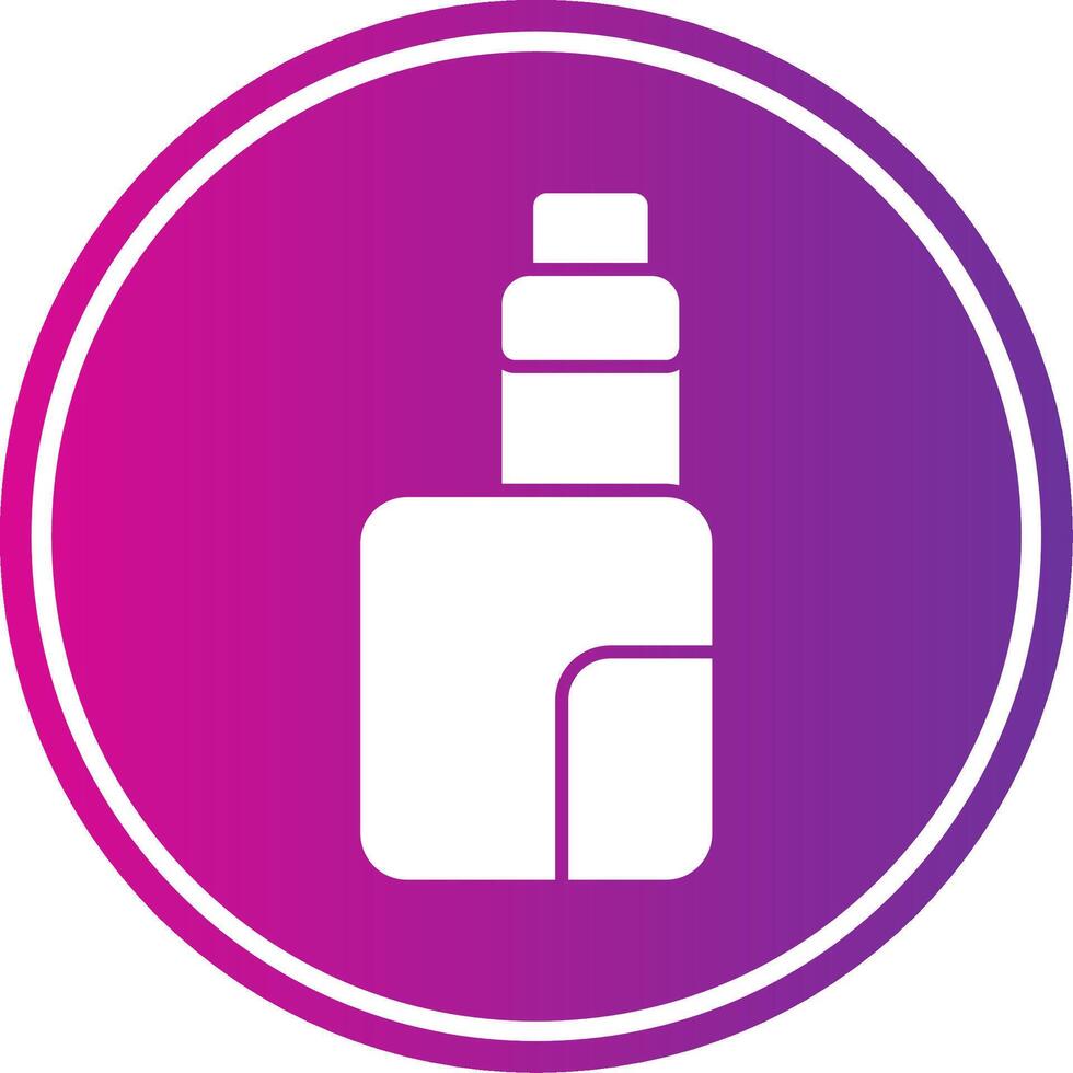 Vape Glyph Gradient Circle vector