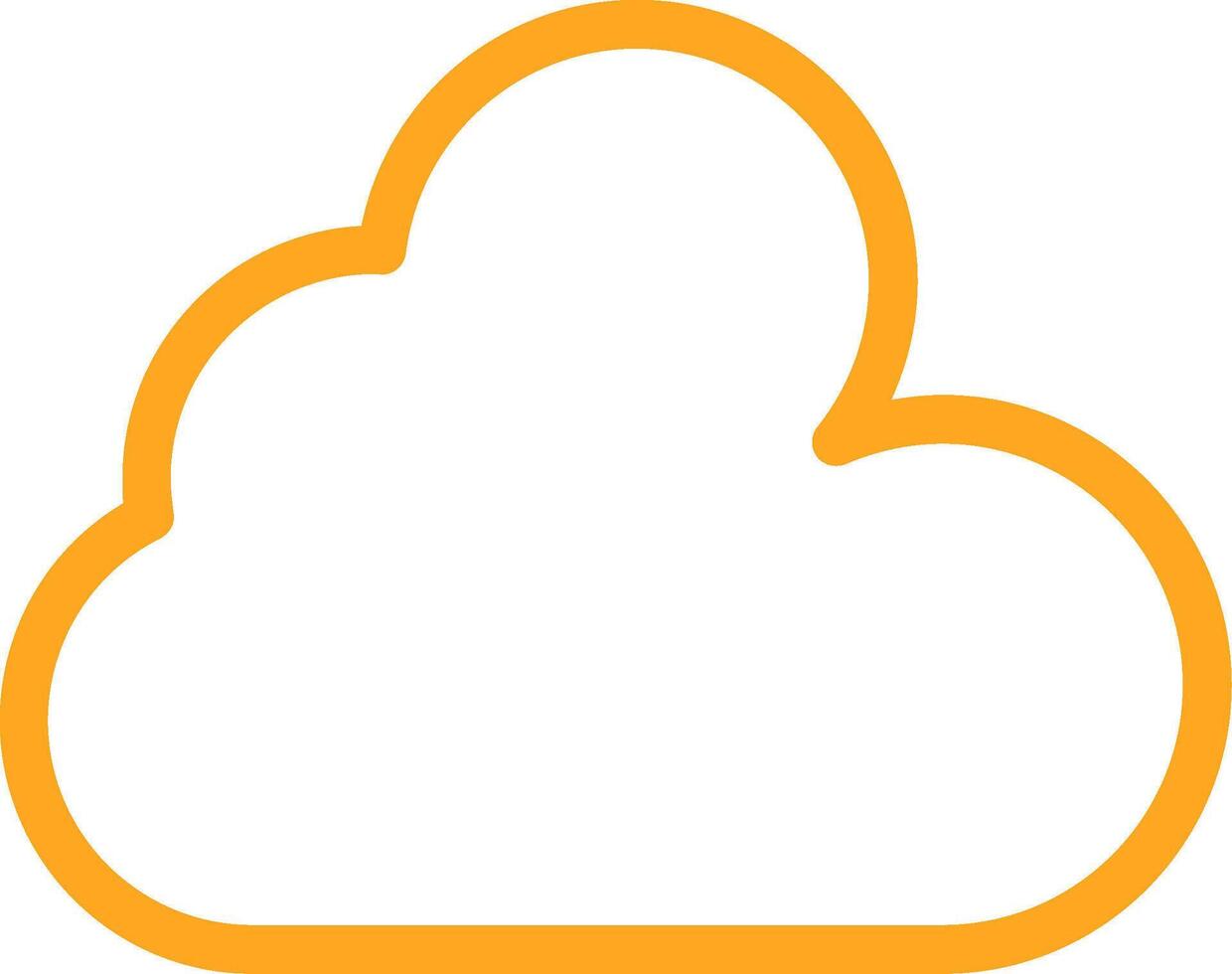 Cloud red and yellow design vector