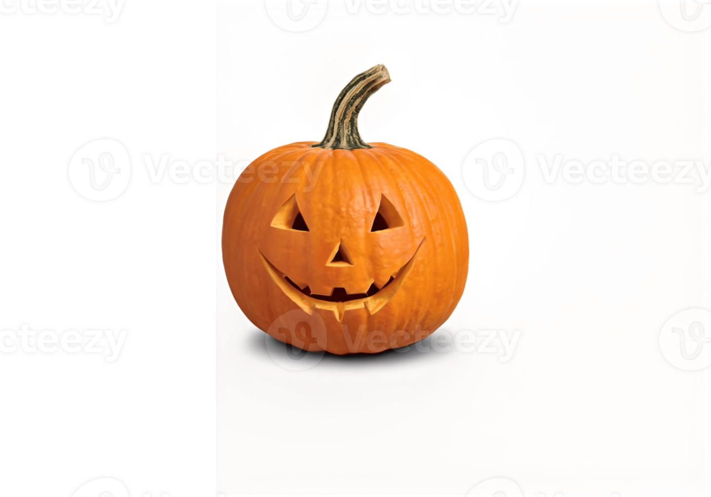 One halloween pumpkin isolated on transparency background png
