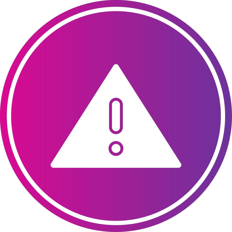 Faild Glyph Design Icon vector