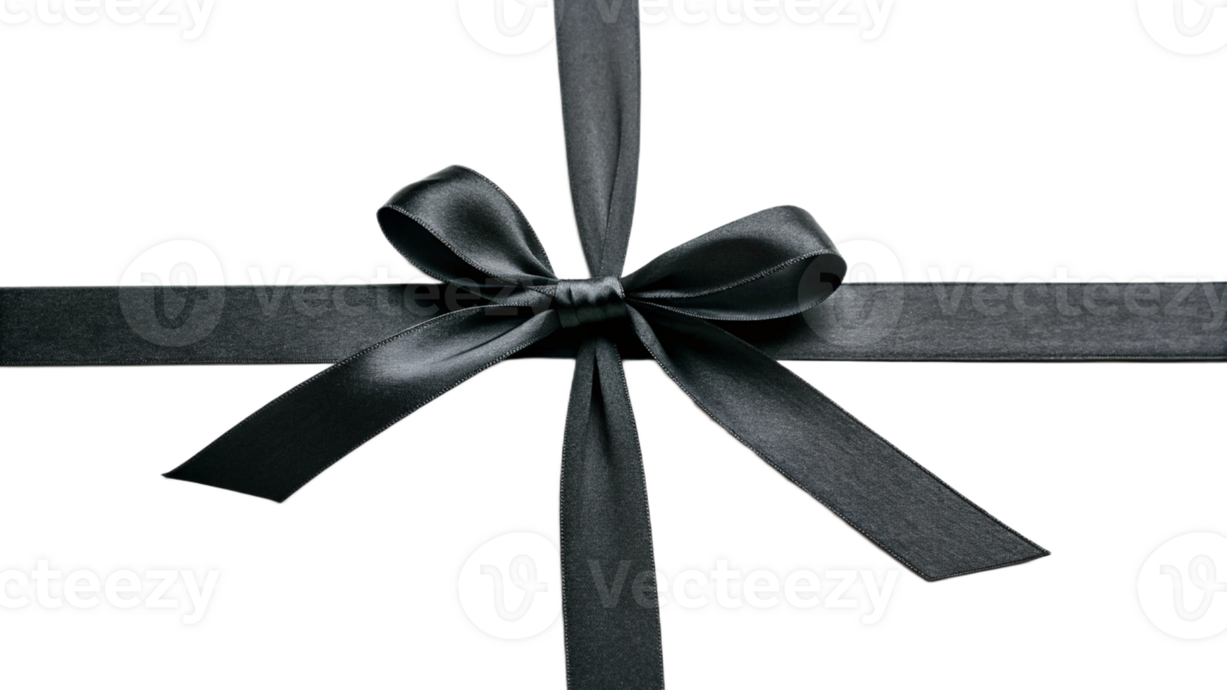 Elegant Dark Ribbon Isolated on Transparant background for Sophisticated Designs png