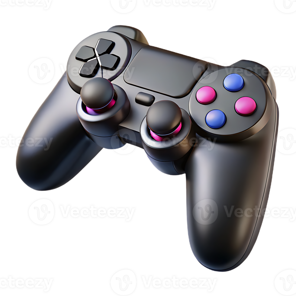 Futuristic Gaming Controller Isolated on Transparant background with High-Quality Details png