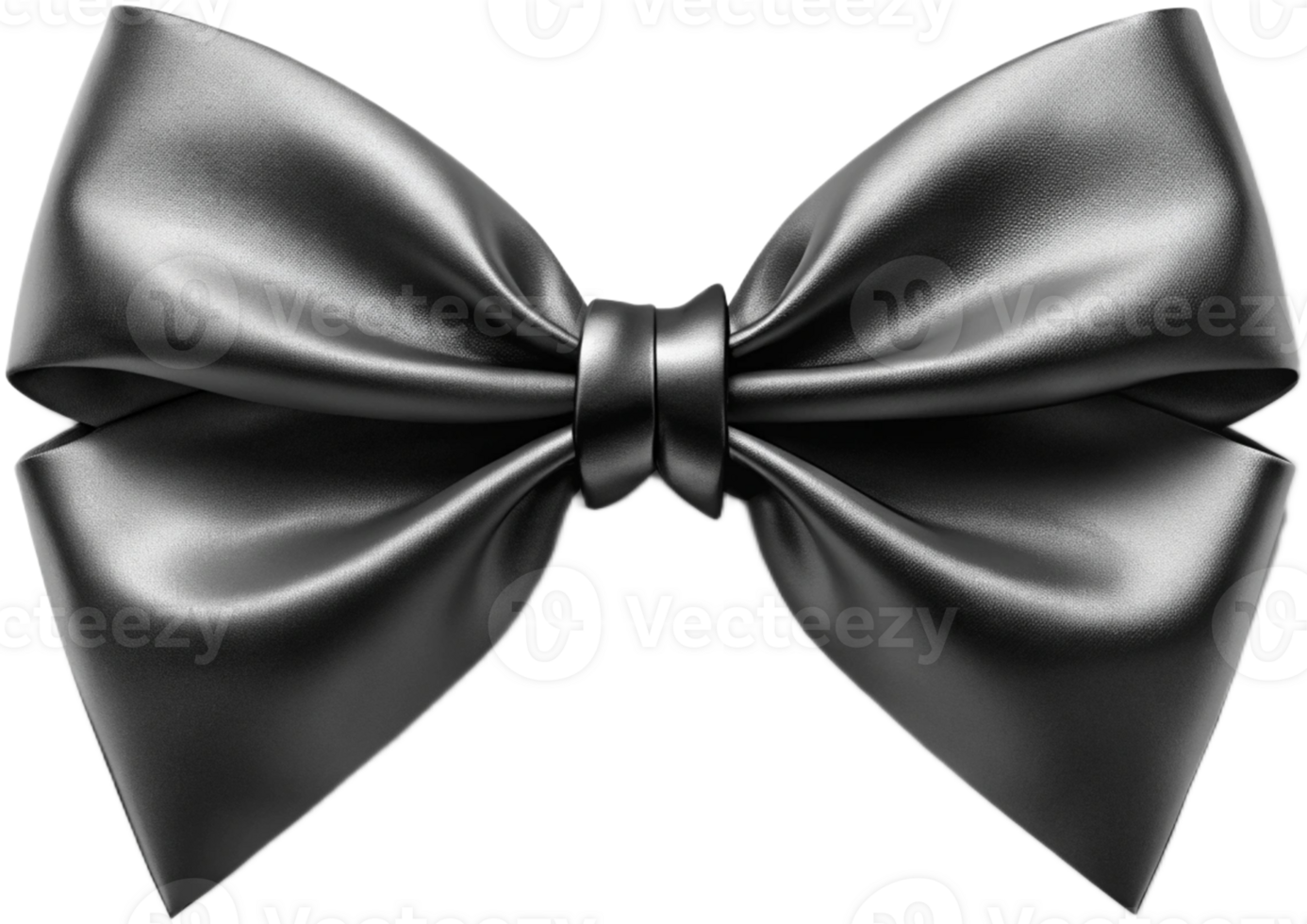 Elegant Matte Black Bow Tie, A Symbol of Sophistication and Style on Transparant background png