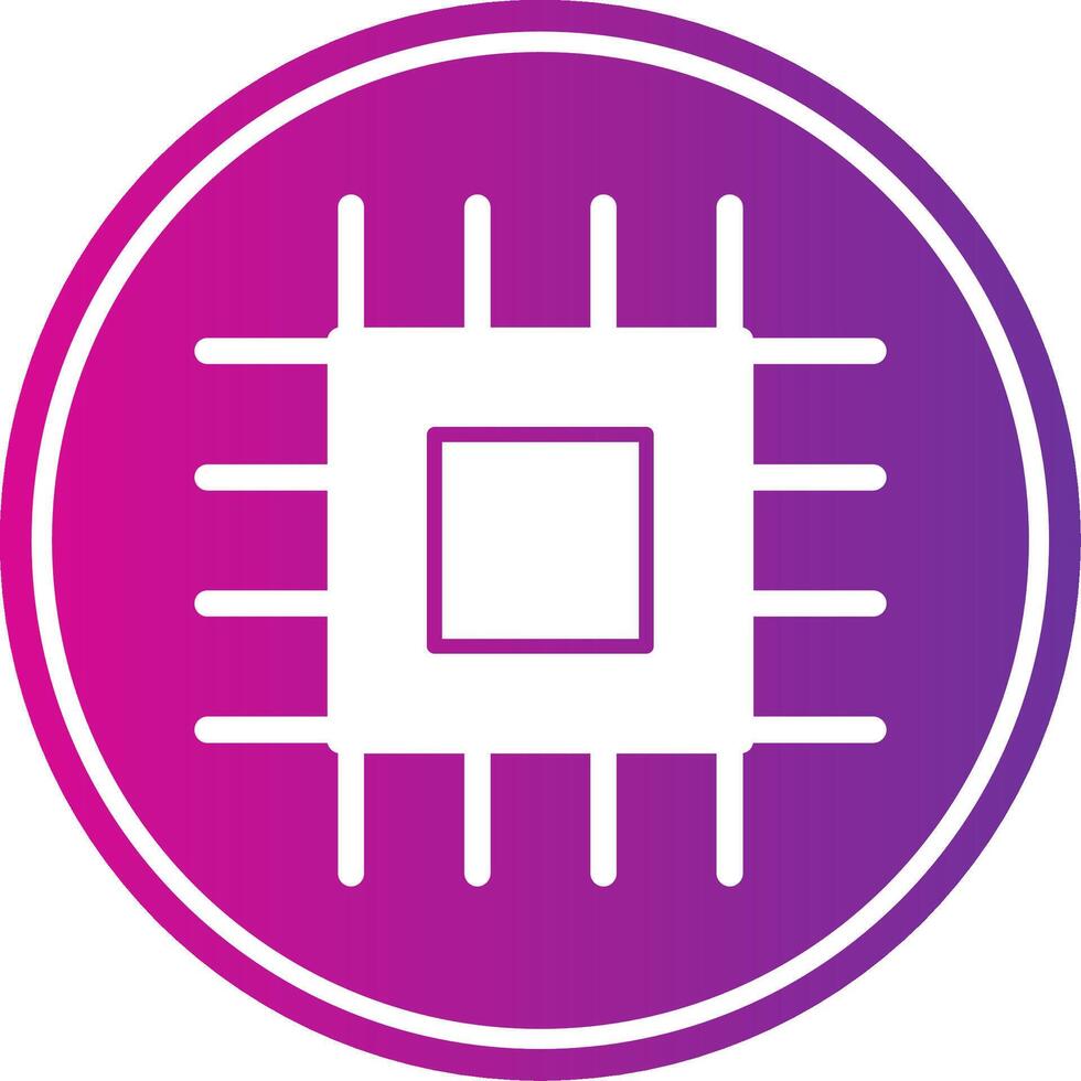 Cpu Glyph Gradient vector