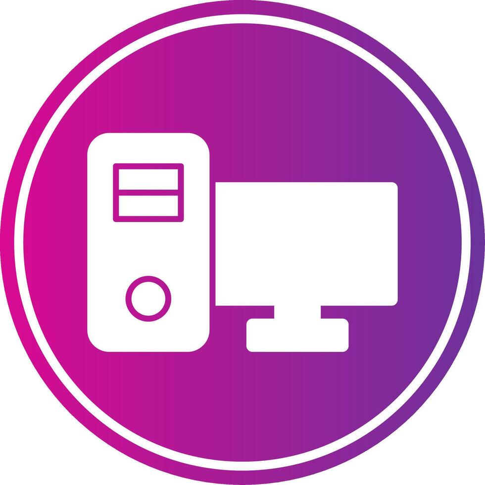 Computer Glyph Design Icon vector