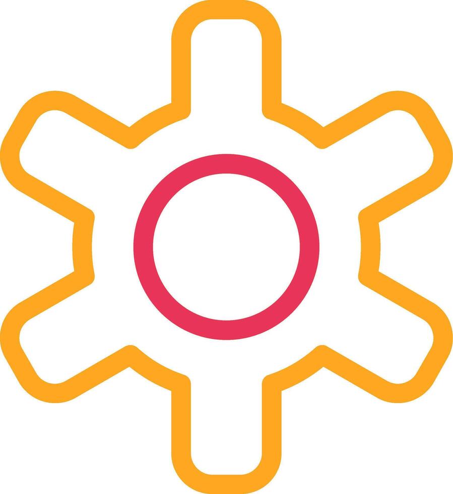 Settings Two Color Desgin vector