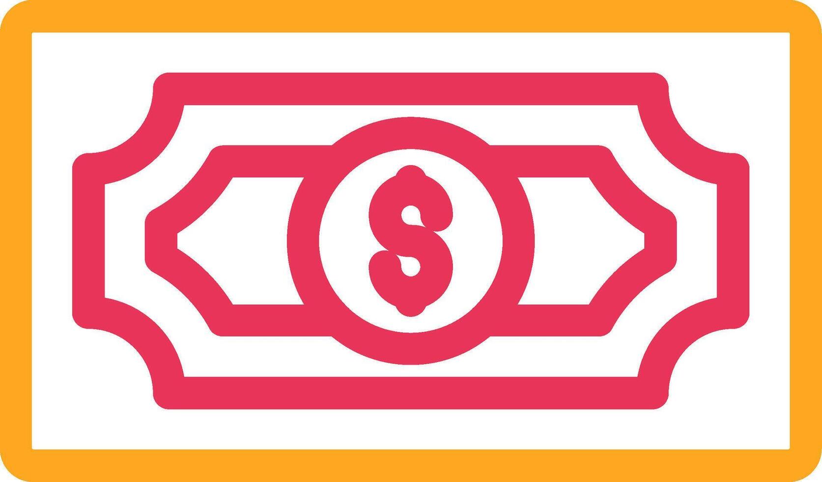 Dollar Two Color Desgin vector