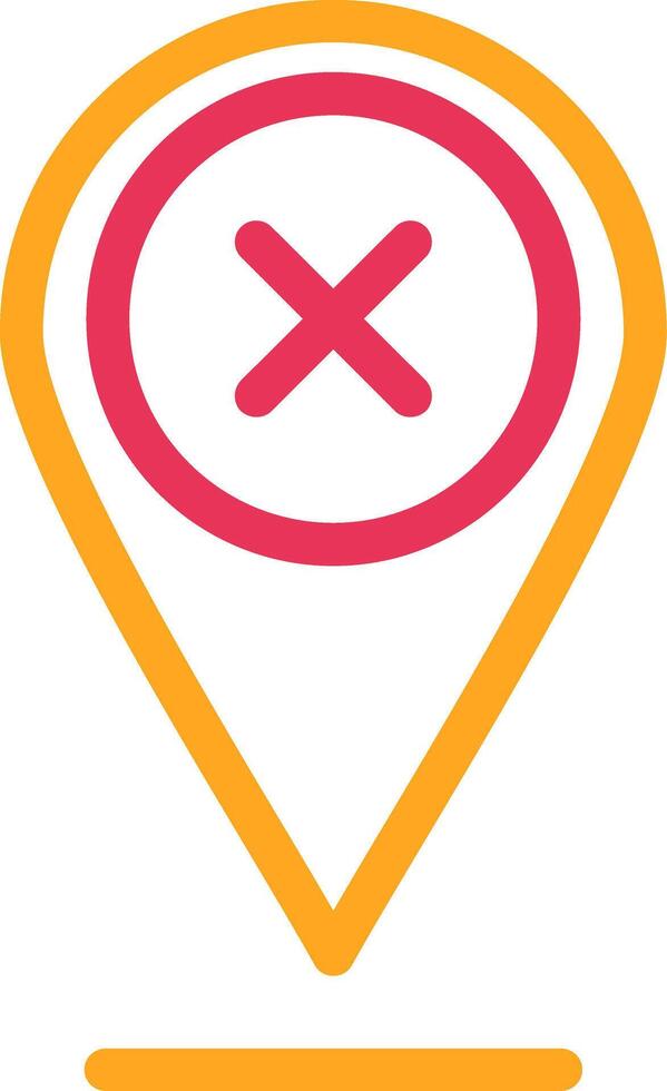 Pin Two Color Desgin vector