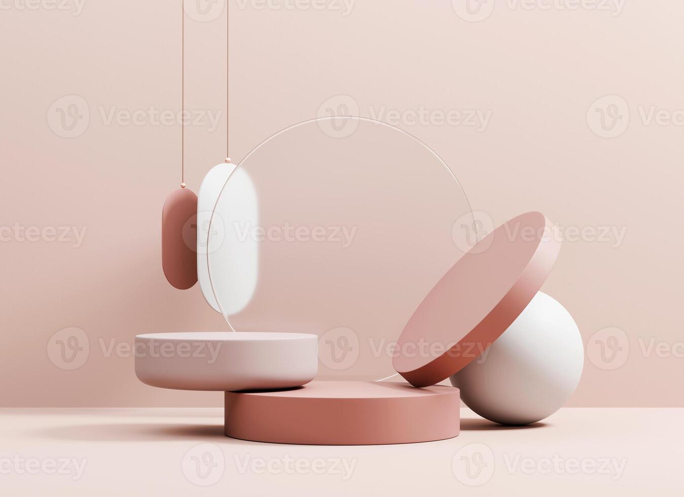 Abstract Minimal Platform For Product Display Showcase 3D Rendering photo