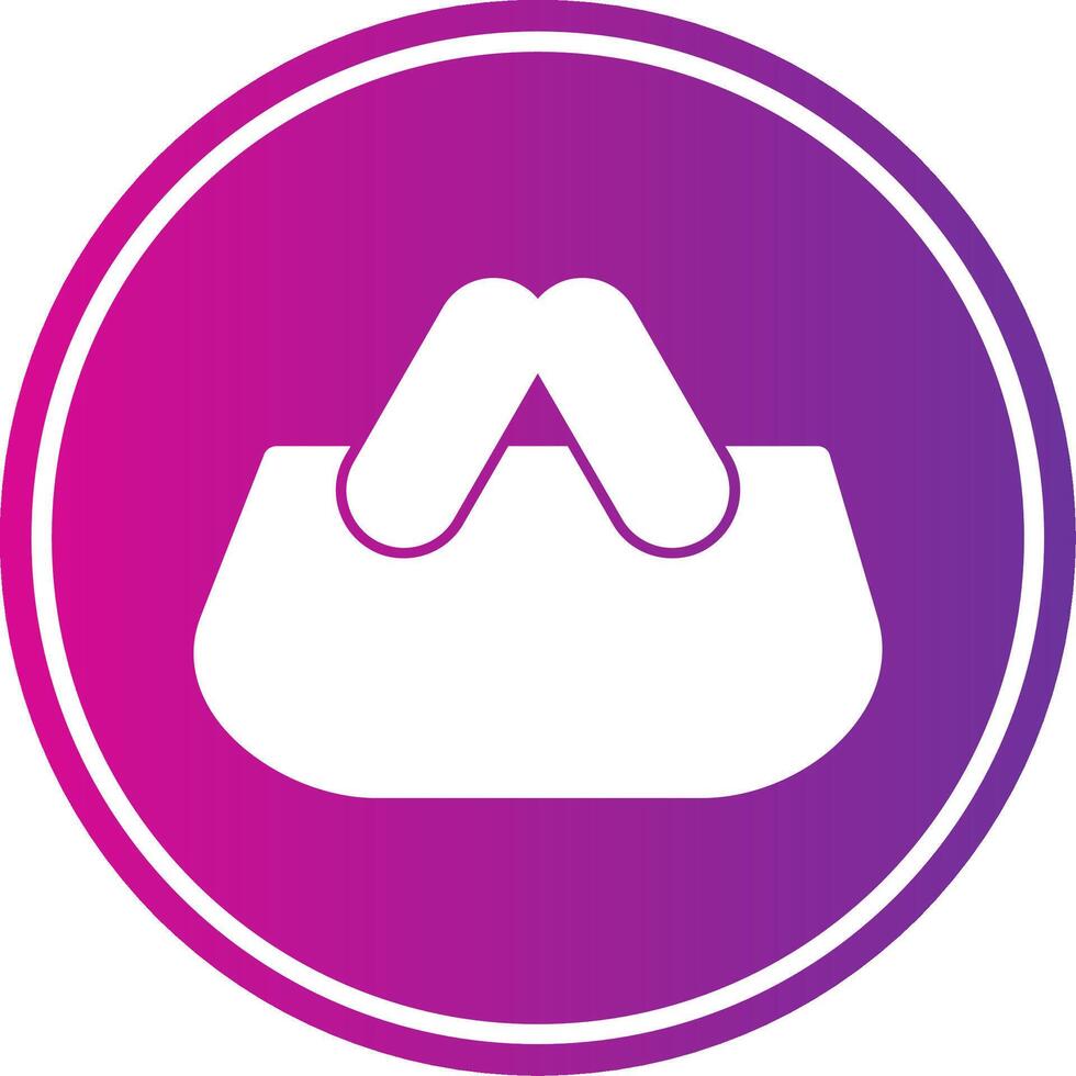 Shopping Basket Glyph Gradient Icon vector